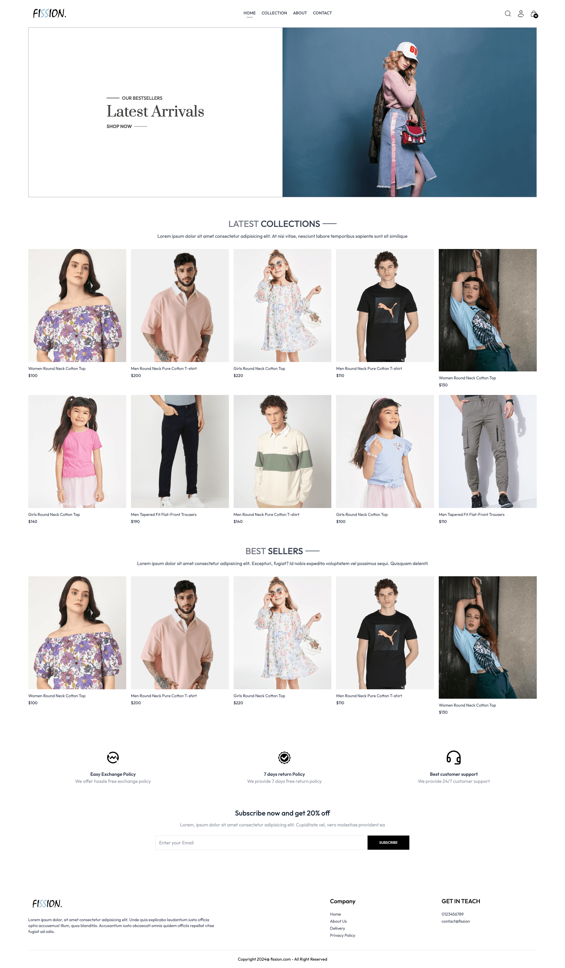 Project Fission – Fashion E-commerce Web App